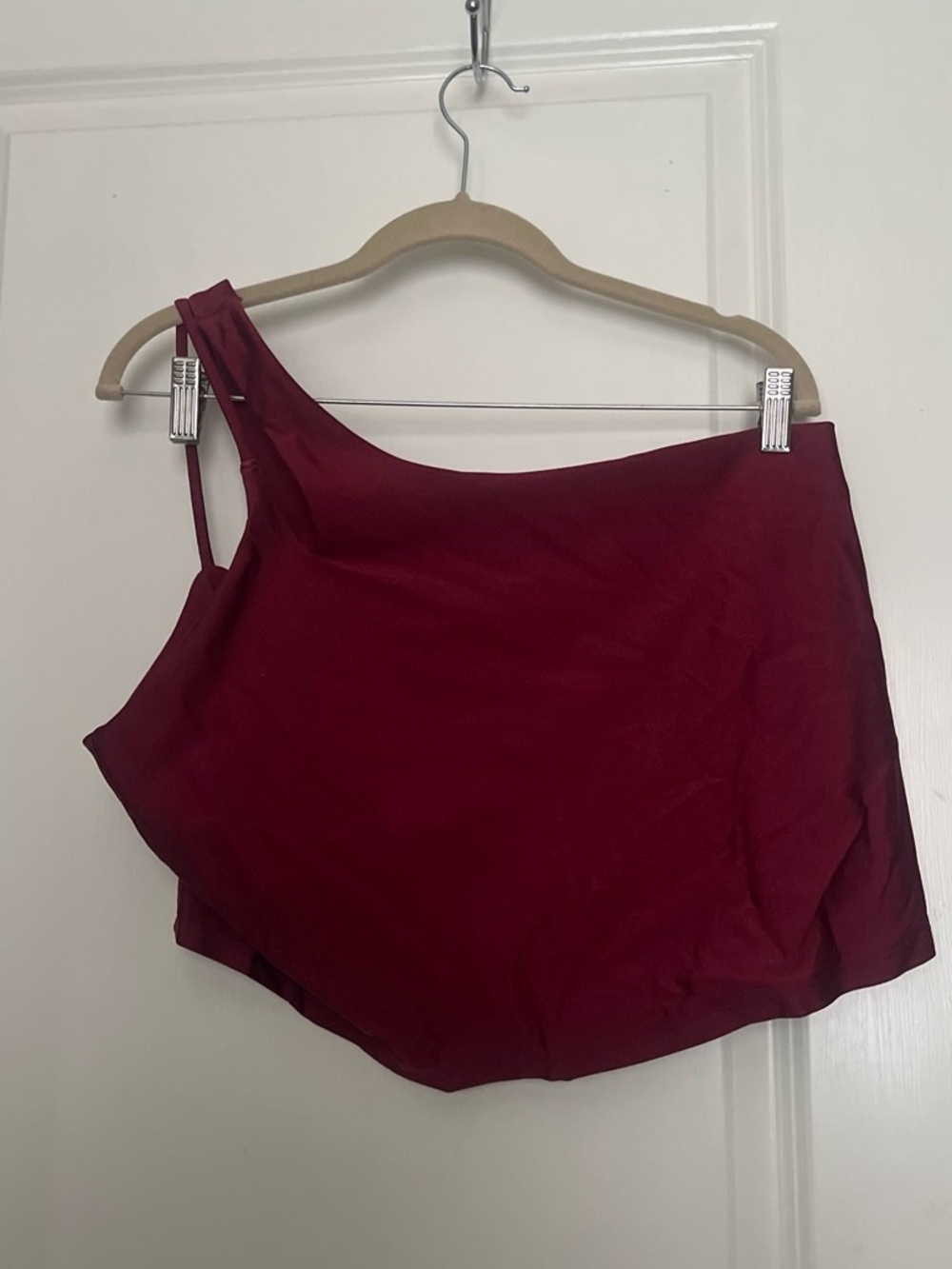 Old Navy Asymmetric One-Shoulder Tank in Deep Wine